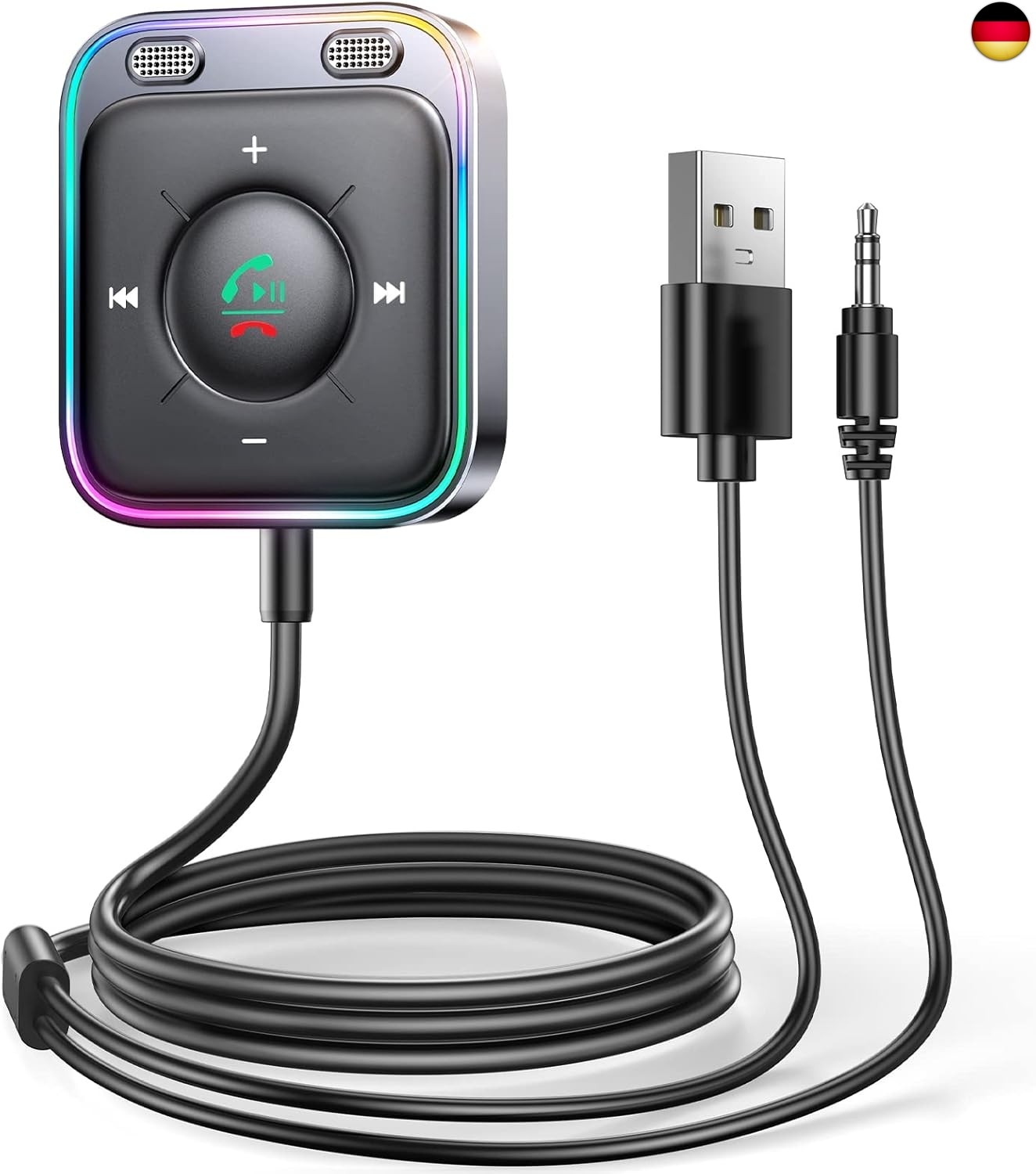 BX-1 2026 Aux Bluetooth Adapter 5.4 Auto mit Freisprecheinrichtung Hi-Fi Stereo