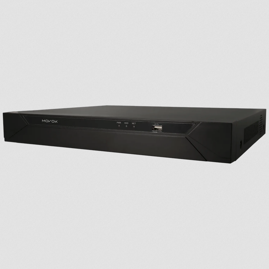 VK-NVR2216-16P- IP Rekorder für 16 Kanäle und 8 mpx Auflösung mit 16 ports PoE  96 Mbps