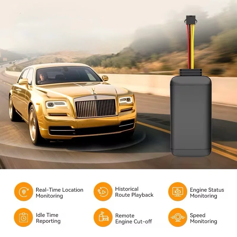 B500s 4G LTE Tracker inkl. 12 Monate M2M EU-SimKarte + APP+ Releay Wegfahrsperre