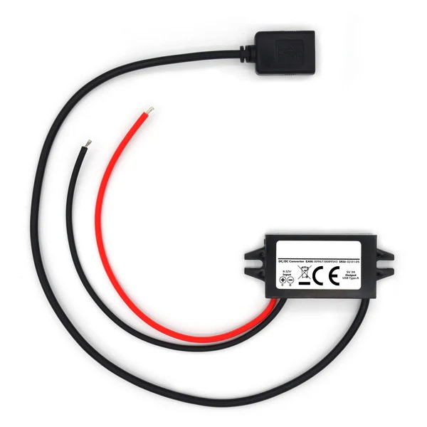 12V auf 5V DC-DC 8V-32V zu 5V 3A USB Spannungswandler 1x USB