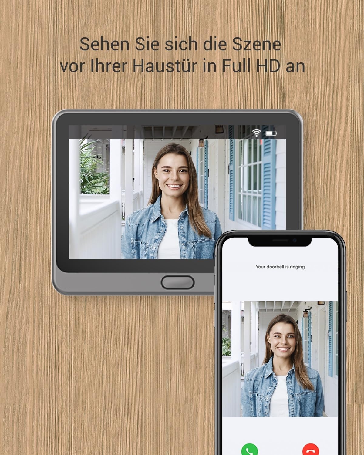 TS-2 Smarter Intelligenter Türspion und Türklingel