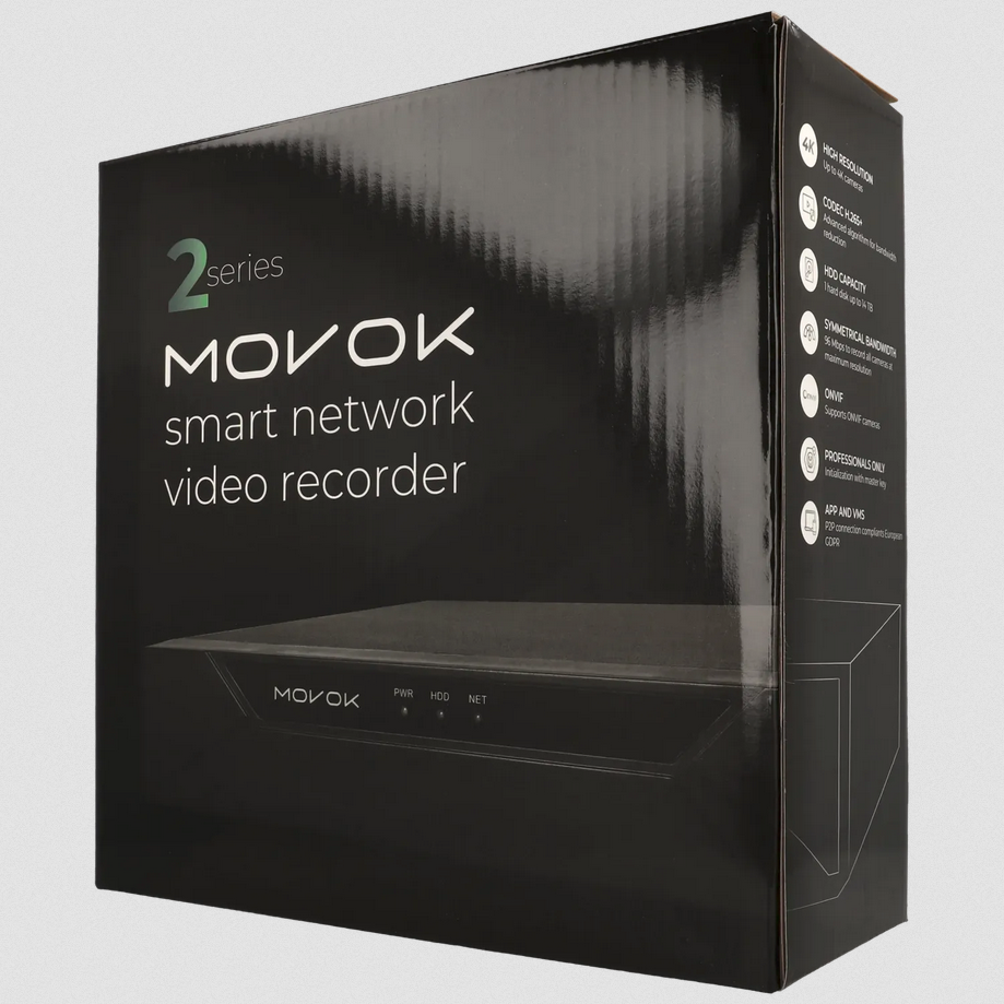 VK-NVR2108-  IP Rekorder für 8 Kanäle und 8 mpx Auflösung  96 Mbps
