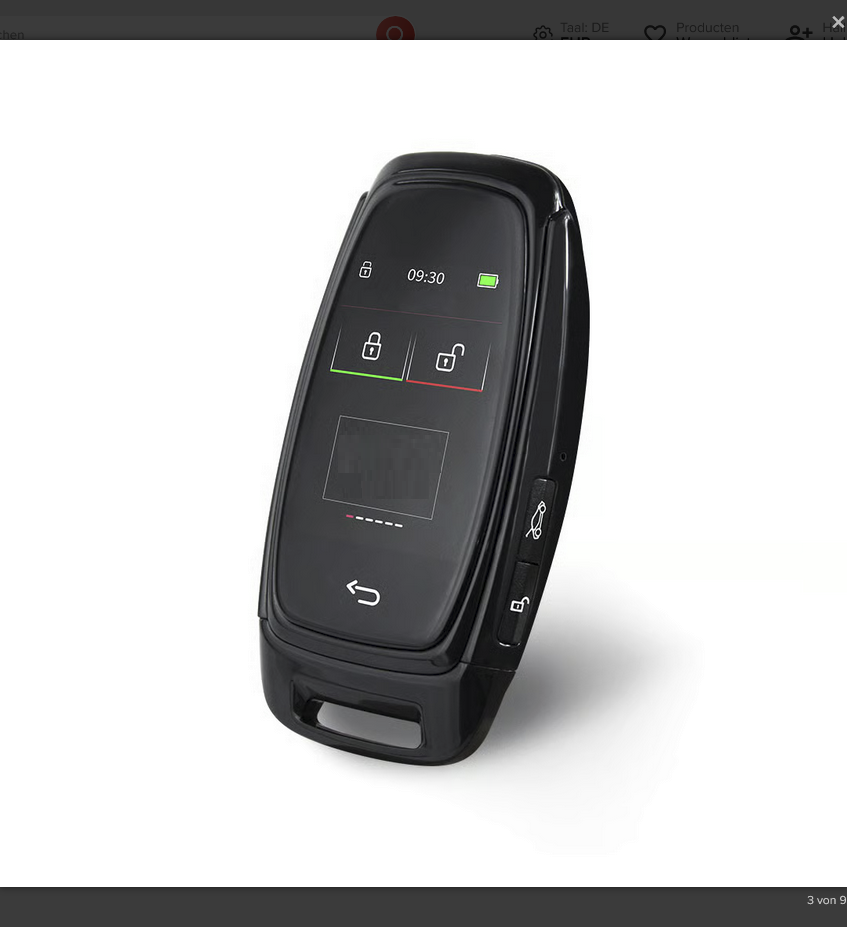 AX1-Schwarz LCD-Universal-Smart-Key-Kit mit schlüssellosem Zugang schwarze Farbe